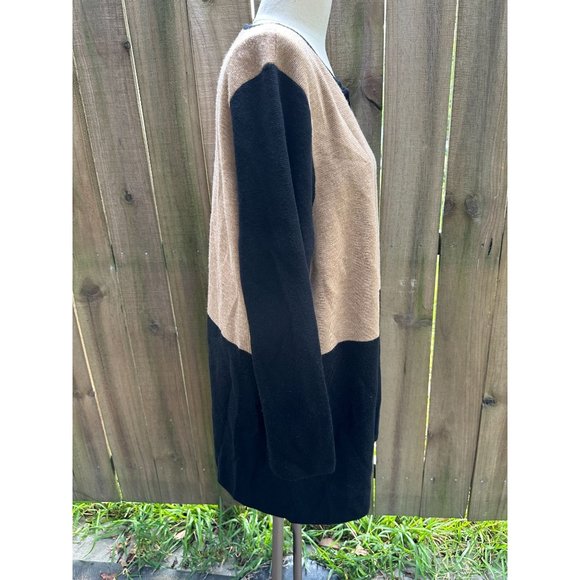 TALBOTS PLUS CARDIGAN JACKET Colorblock Merino Blend 2x - Picture 5 of 6